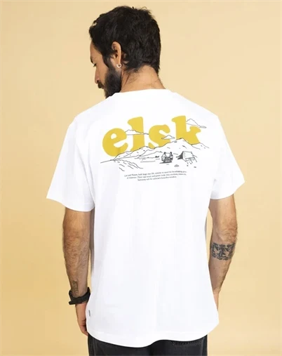 Elsk - Horizon BP Mens Brushed T-Shirt- Optic White